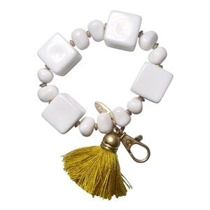 Plunder Sarai Bracelet Block Chartreuse Tassel Keychain‎ Bracelet